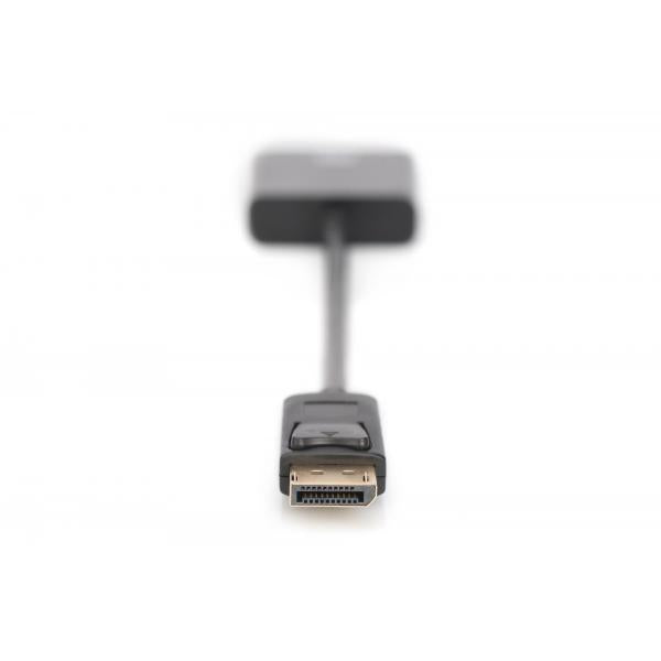 Digitus DisplayPort adapter cable - DP - DVI (24+5) M/F - 0.15m -w/interlock - DP 1.1 compatible - Black [AK-340401-001-S]
