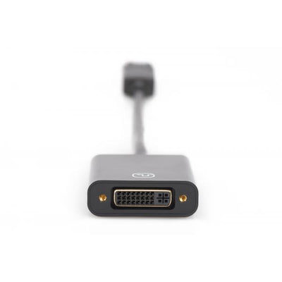 Digitus DisplayPort adapter cable - DP - DVI (24+5) M/F - 0.15m -w/interlock - DP 1.1 compatible - Black [AK-340401-001-S]