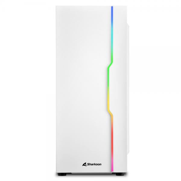 SHARKOON CASE ATX 1XUSB 2.0, 2XUSB 3.0, VETRO TEMPERATO, 1X 120MM FAN FRONT, 7 SLOT ESPANSIONE, ARGB [RGB SLIDER WH]