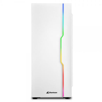 SHARKOON CASE ATX 1XUSB 2.0, 2XUSB 3.0, VETRO TEMPERATO, 1X 120MM FAN FRONT, 7 SLOT ESPANSIONE, ARGB [RGB SLIDER WH]