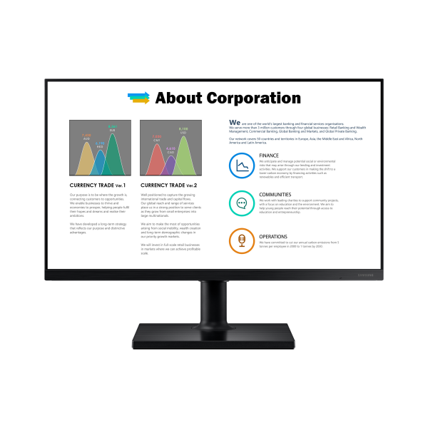 Samsung F22T450FQR 55,9 cm (22") 1920 x 1080 Pixel Full HD Nero [LF22T450FQRXEN]