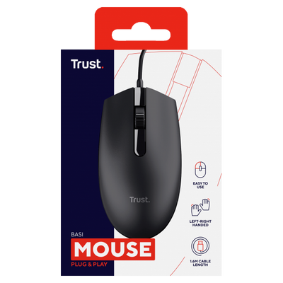 TRUST MOUSE BASI WIRED [24271]