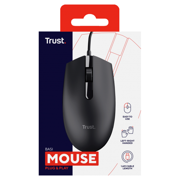 TRUST MOUSE BASI WIRED [24271]