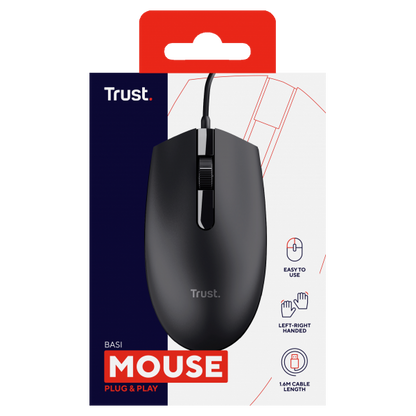 TRUST MOUSE BASI WIRED [24271]