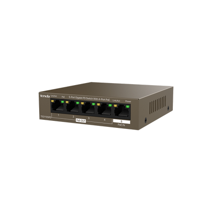 TENDA SWITCH 5 PORTE GIGABIT DI CUI 4 POE [TEG1105PD]
