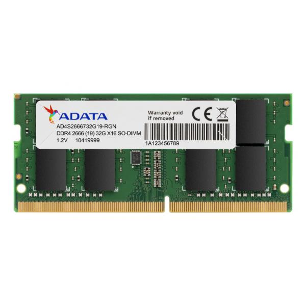 ADATA RAM SO-DIMM 8GB DDR4 2666MHZ 1.2V [AD4S26668G19-SGN]