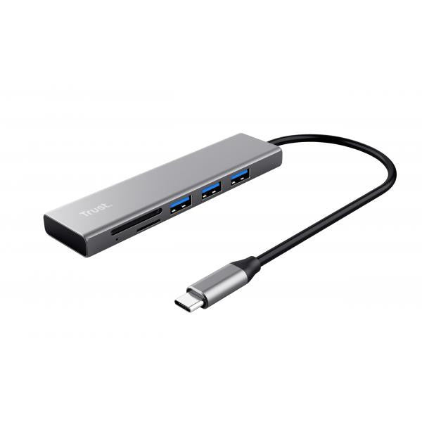 TRUST HUB E LETTORE SCHEDE HALYX FAST USB-C HUB [24191]