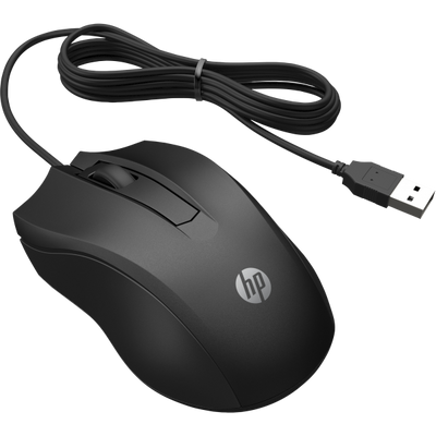 Hp 100 Wired Mouse (6VY96AA) [6VY96AA#ABB]
