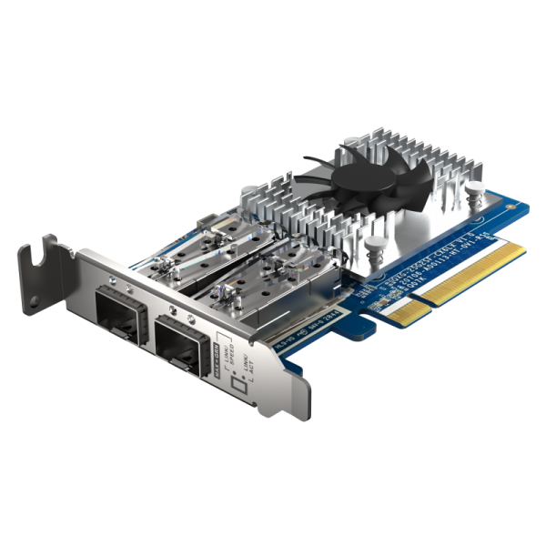 QNAP QXG-25G2SF-CX6 scheda di rete e adattatore Interno Fibra 25000 Mbit/s [QXG-25G2SF-CX6]