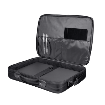 TRUST BORSA LAPTOP/NOTEBOOK FINO A 15,6" ECO - 100 MATERIALE RICICLATO - ATLANTA NERO [24189]