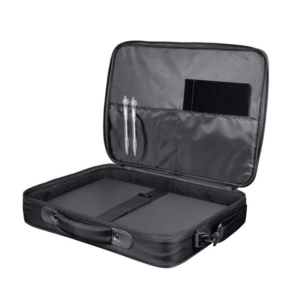 TRUST BORSA LAPTOP/NOTEBOOK FINO A 15,6" ECO - 100 MATERIALE RICICLATO - ATLANTA NERO [24189]