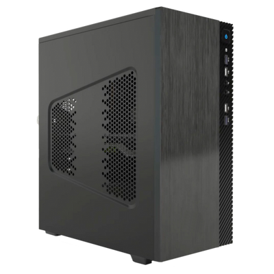 ITEK CASE SMALLCOM-B - MINI TOWER, MATX, 2XUSB3, 2XUSB2, BRUSHED [ITOCSCB122]
