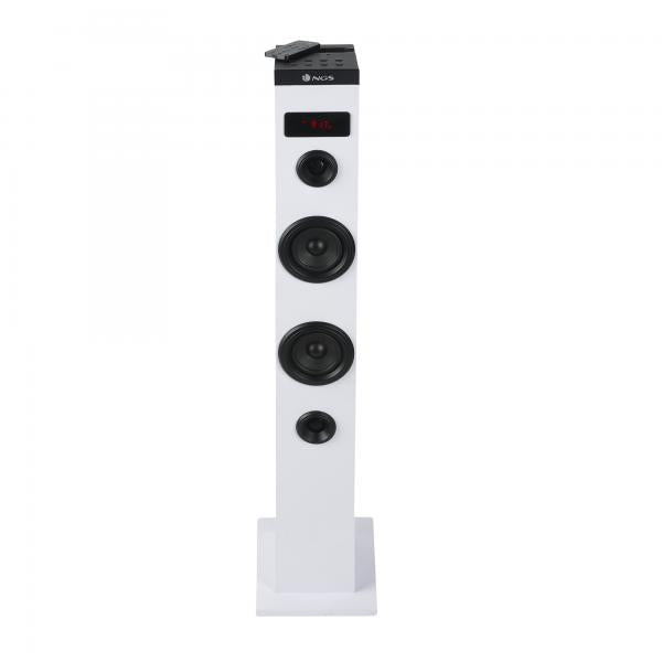 NGS ALTOPARLANTE 50W BLUETOOTH 2 TORRI USB RADIO FM AUX, BIANCO [SKYCHARMWHITE]