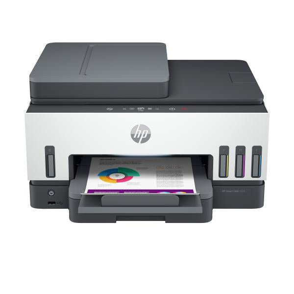 HP MULTIFUNZIONE INK A4 COLORE, SMARTANK 7605, 15PPM, ADF, FRONTE / RETRO, USB/WIFI, 4 IN 1, 3 ANNI GAR REG PRODOTTO [28C02A]