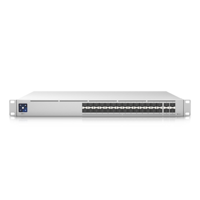 Ubiquiti - USW-Pro-Aggregation-EU - UniFi x28 10 Gigabit SFP+, x4 SFP28 ports Aggregation L3 Switch, 1U 19-inch Rack-mountable Steel Case [USW-Pro-Aggregation-EU]