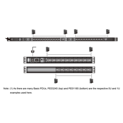 Aten PDU 1U di base con protezione da sovratensione [PE0118SG-AT-G]