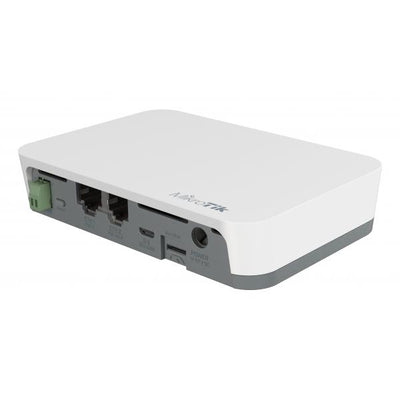 MikroTik, KNOT, IoT Gateway. 2.4 GHz wireless, Bluetooth, 2x 100 Mbps Ethernet ports with PoE-in and PoE-out, Micro-USB [RB924i-2nD-BT5&BG77]