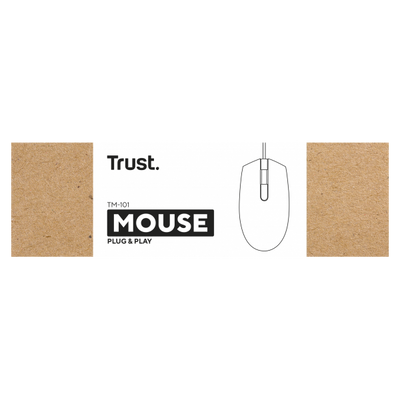 Trust TM-101 mouse Ufficio Ambidestro Ottico 1200 DPI [24274]