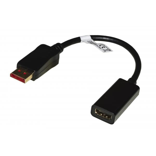 LINK ADATTATORE DISPLAYPORT 1.4 MAS - HDMI 2.0 FEM CONTATTI DORATI 4KX2K60HZ HDR [LKADAT200]