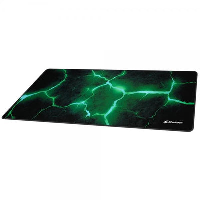 Sharkoon SKILLER SGP30 Tappetino per mouse per gioco da computer Nero, Verde [SKILLERSGP30XXLSTONE]