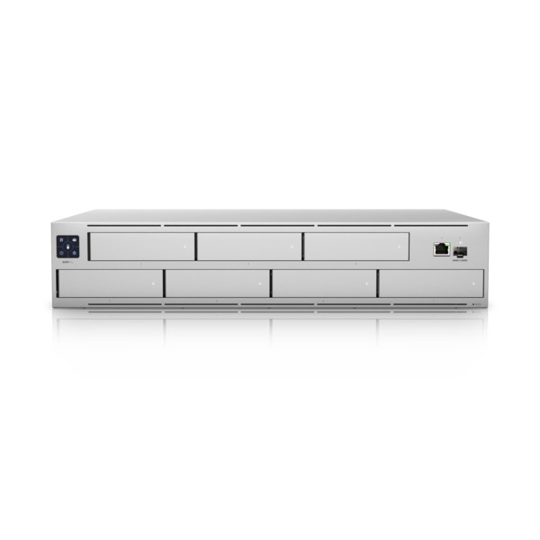 Ubiquiti - UNVR-Pro-EU - UniFi Network Video Recorder with (7) 2.5/3.5" HDD bays, (1) 10G SFP+ uplink and (1) GbE RJ45 port, DC power backup-ready [UNVR-Pro-EU]