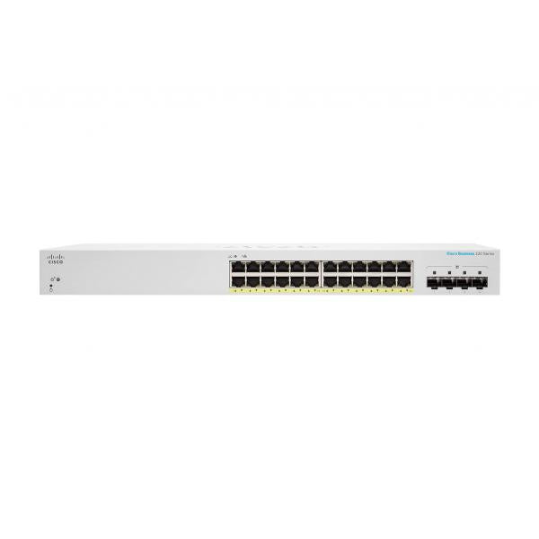 Cisco CBS220-24FP-4X Gestito L2 Gigabit Ethernet (10/100/1000) Supporto Power over Ethernet (PoE) Bianco [CBS220-24FP-4X-EU]
