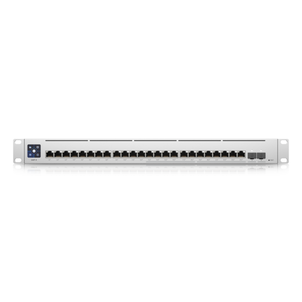 Ubiquiti - Enterprise-24-PoE-EU - UniFi Layer 3 switch with x12 2.5 GbE PoE+, x2 12 Gigabit GbE PoE+, x2 SFP+ ports, 400W total PoE availability [USW-Enterprise-24-PoE-EU]
