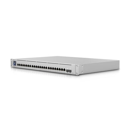 Ubiquiti - Enterprise-24-PoE-EU - UniFi Layer 3 switch with x12 2.5 GbE PoE+, x2 12 Gigabit GbE PoE+, x2 SFP+ ports, 400W total PoE availability [USW-Enterprise-24-PoE-EU]