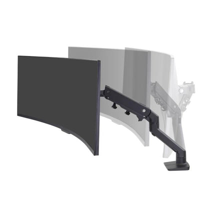 Ergotron HX Desk Monitor Arm - HD Pivot - Max. 49 inch screen - Matte Black [45-647-224]