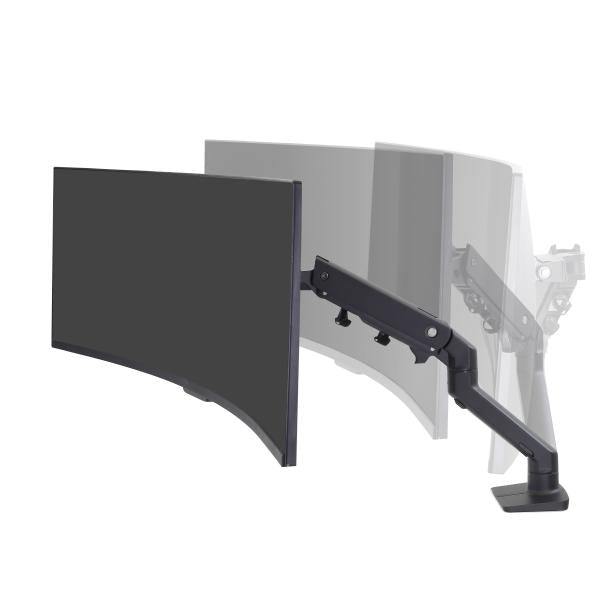 Ergotron HX Desk Monitor Arm - HD Pivot - Max. 49 inch screen - Matte Black [45-647-224]