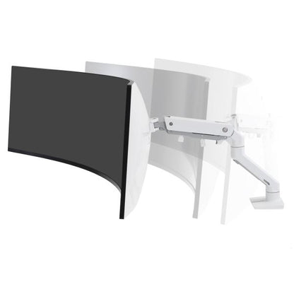 Ergotron HX Series Desk Monitor Arm - Pivot - Max 19Kg - up to 49inch - white [45-647-216]