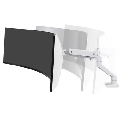 Ergotron HX Desk Monitor Arm - HD Pivot - Max. 49 inch screen - White [45-647-216]