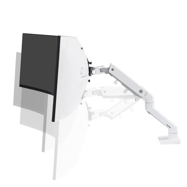Ergotron HX Series Desk Monitor Arm - Pivot - Max 19Kg - up to 49inch - white [45-647-216]