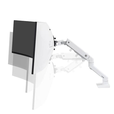 Ergotron HX Desk Monitor Arm - HD Pivot - Max. 49 inch screen - White [45-647-216]