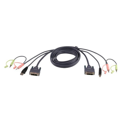 Aten DVI D Cable For KVM 5m- PROMO FINO AD ESAURIMENTO SCORTE [2L-7D05U]
