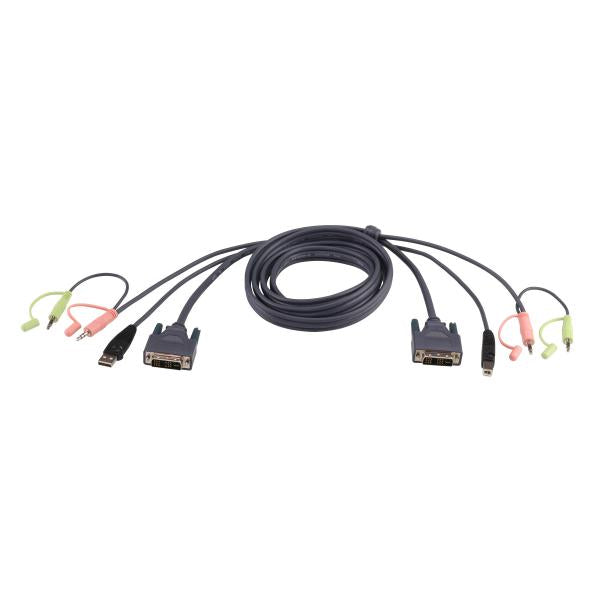 Aten DVI D Cable For KVM 5m- PROMO FINO AD ESAURIMENTO SCORTE [2L-7D05U]