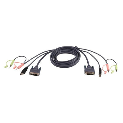 Aten DVI D Cable For KVM 5m- PROMO FINO AD ESAURIMENTO SCORTE [2L-7D05U]