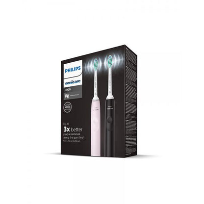 Philips 3100 series Duo Pack Black/Pink [HX3675/15]