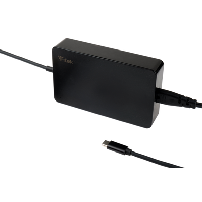 ITEK ALIMENTATORE UNIVERSALE PER DISPOSITIVI USB-C - 65W, SILM DESIGN [ITNBSDC65]
