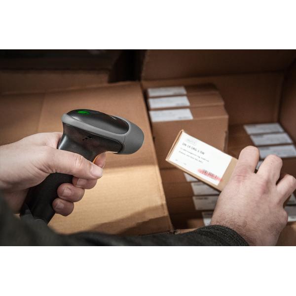 Digitus 2D Barcode Scanner - bi-directional 200 scans/sec - 2 m USB-RJ45 Cable - with holder [DA-81002]
