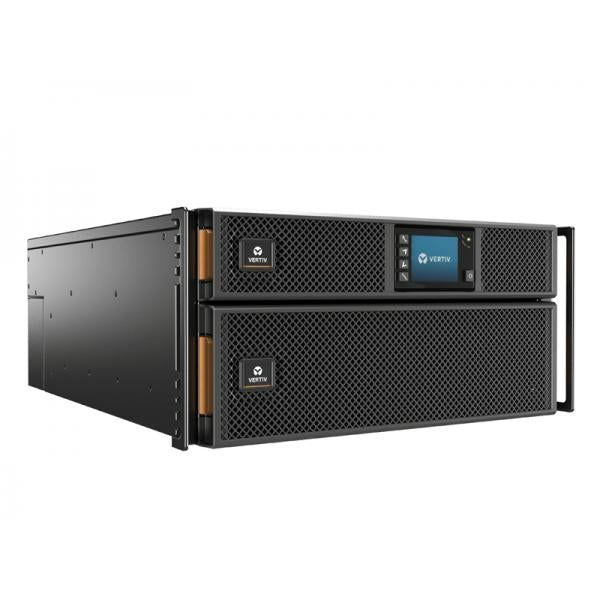 Vertiv Liebert UPS GXT5 - 8.000 VA / 8.000 W, 230 V  Rack/tower online, garanzia online di 3 anni, con kit di montaggio in rack fisso, scheda di rete RDU101 (GXT5-8000IRT5UXLN) [GXT5-8000IRT5UXLN]