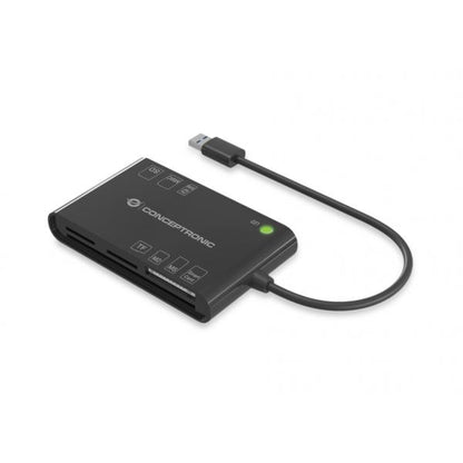 Conceptronic 7-in-1 USB 2.0 Card Reader - Smart ID Card - SIM - SD/SDHC/SDXC - Micro SD/T-Flash - MMC - MS - M2 [BIAN01B]