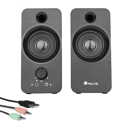 NGS ALTOPARLANTI SPEAKER 2.0 PC 12W, USB, JACK 3.5MM, PLUG AND PLAY [SB350]