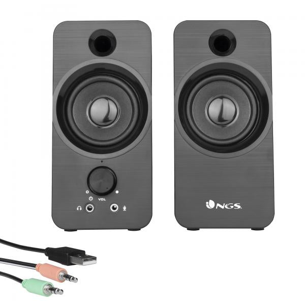 NGS ALTOPARLANTI SPEAKER 2.0 PC 12W, USB, JACK 3.5MM, PLUG AND PLAY [SB350]