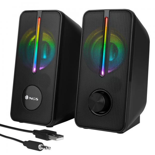 NGS ALTOPARLANTI SPEAKER SET 12W, ILLUMINAZIONE RGB [GSX-150]