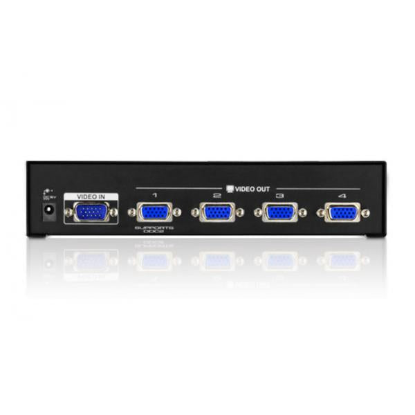 ATEN 4 Ports Desktop Video Splitter, Bandwidth: 450MHZ [VS134A-AT-G]