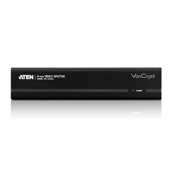 ATEN 4 Ports Desktop Video Splitter, Bandwidth: 450MHZ [VS134A-AT-G]