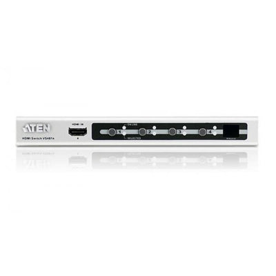 ATEN 4 Port HDMI Device Connections, 1.3B Certified, R.C. + HDMI Cable [VS481A-AT-G]
