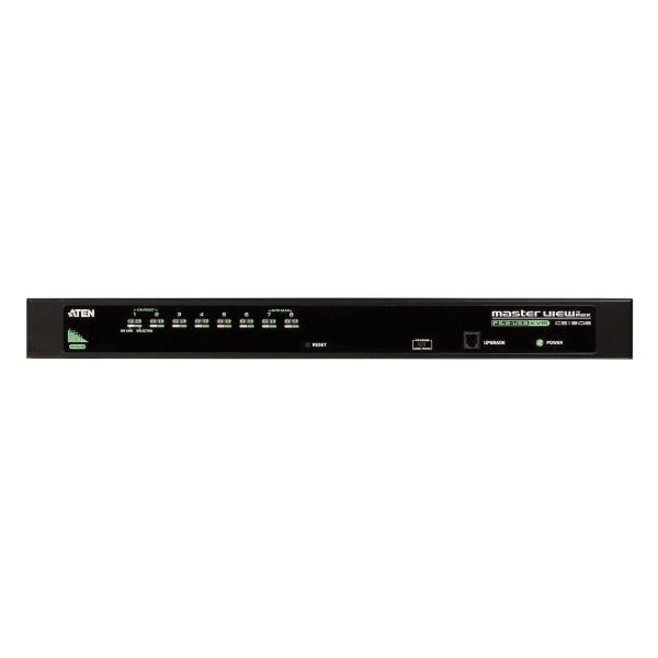 ATEN 8 Port USB/PS2 KVM, combo console , 2048x1536 , 2 level cascade, Broadcast,Multiplatform [CS1308-AT-G]