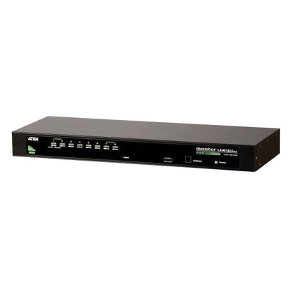 ATEN 8 Port USB/PS2 KVM, combo console , 2048x1536 , 2 level cascade, Broadcast,Multiplatform [CS1308-AT-G]